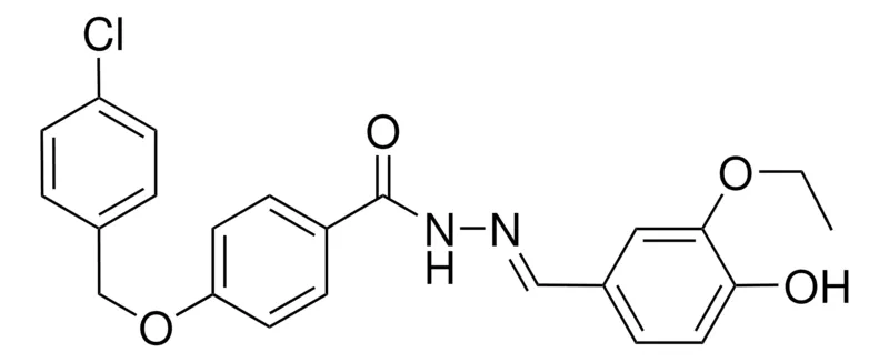 Sigma-Aldrich 4-((4-CHLOROBENZYL)OXY)-N'-(3-ETHOXY-4-HYDROXYBENZYLIDENE)BENZOHYDRAZIDE，AldrichCPR