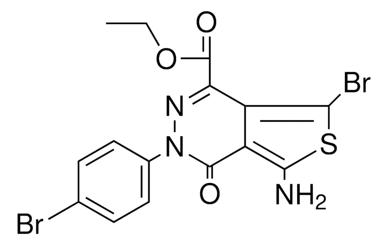 Sigma-Aldrich ETHYL 5-AMINO-7-BROMO-3-(4-BROMOPHENYL)-4-OXO-3,4-DIHYDROTHIENO[3,4-D]PYRIDAZINE-1-CARBOXYLATE，AldrichCPR