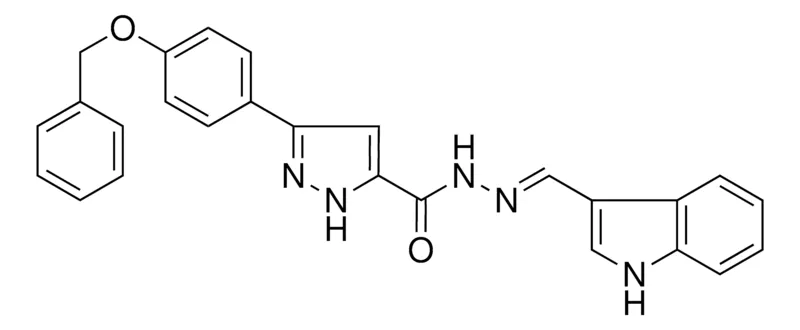 Sigma-Aldrich 5(4-BENZYLOXY-PH)2H-PYRAZOLE-3-CARBOXYLIC ACID (1H-INDOL-3-YLMETHYLENE)HYDRAZIDE,AldrichCPR