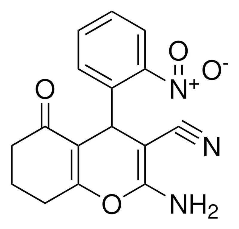 Sigma-Aldrich 2-AMINO-4-(2-NITRO-PHENYL)-5-OXO-5,6,7,8-TETRAHYDRO-4H-CHROMENE-3-CARBONITRILE,AldrichCPR