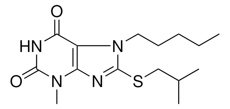 Sigma-Aldrich 8-ISOBUTYLSULFANYL-3-METHYL-7-PENTYL-3,7-DIHYDRO-PURINE-2,6-DIONE,AldrichCPR