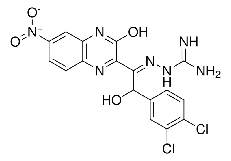 Sigma-Aldrich (2Z)-2-[2-(3,4-DICHLOROPHENYL)-2-HYDROXY-1-(3-HYDROXY-6-NITRO-2-QUINOXALINYL)ETHYLIDENE]HYDRAZINECARBOXIMIDAMIDE，AldrichCPR