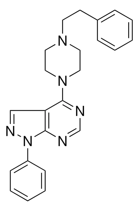 Sigma-Aldrich 1-PHENYL-4-(4-(2-PHENYLETHYL)-1-PIPERAZINYL)-1H-PYRAZOLO(3,4-D)PYRIMIDINE，AldrichCPR
