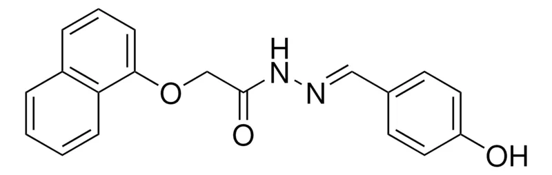 Sigma-Aldrich 2-(NAPHTHALEN-1-YLOXY)-ACETIC ACID (4-HYDROXY-BENZYLIDENE)-HYDRAZIDE，AldrichCPR