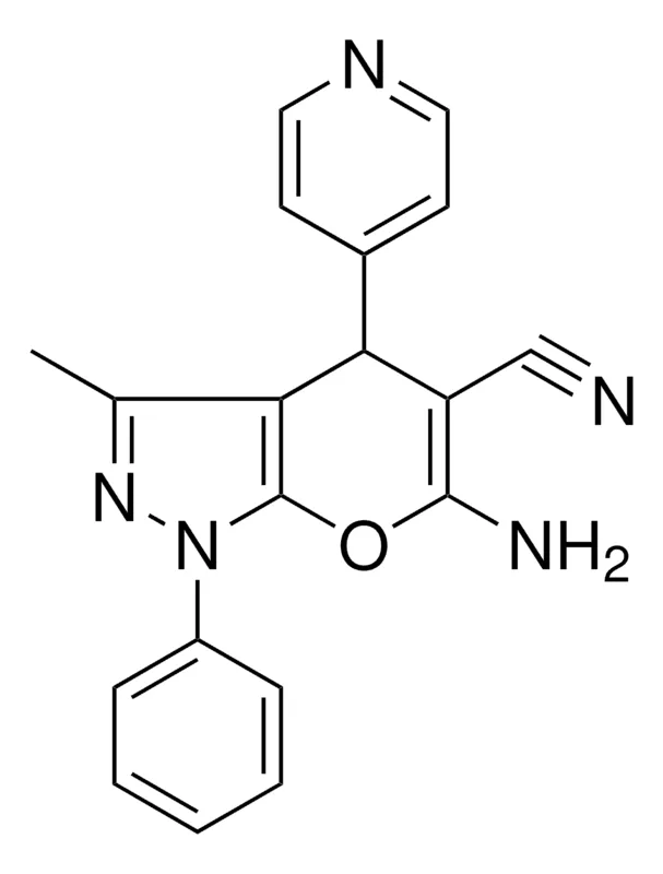 Sigma-Aldrich 6-AMINO-3-ME-1-PH-4-PYRIDIN-4-YL-1,4-2H-PYRANO(2,3-C)PYRAZOLE-5-CARBONITRILE,AldrichCPR