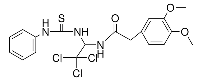 Sigma-Aldrich 2-(3,4-DIMETHOXY-PH)-N-(2,2,2-TRICHLORO-1-(3-PHENYL-THIOUREIDO)-ETHYL)-ACETAMIDE，AldrichCPR