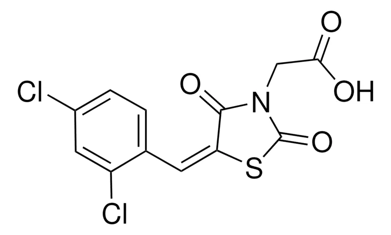 Sigma-Aldrich (5-(2,4-DICHLOROBENZYLIDENE)-2,4-DIOXO-1,3-THIAZOLIDIN-3-YL)ACETIC ACID,AldrichCPR