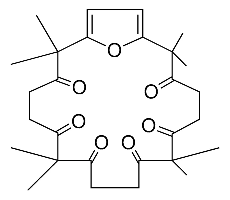 Sigma-Aldrich OCTAMETHYL-21-OXA-BICYCLO(16.2.1)HENEICOSA-1(20),18-DIENE-3,6,8,11,13,16-HEXAONE,AldrichCPR
