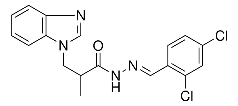 Sigma-Aldrich 3-BENZOIMIDAZOL-1-YL-2-ME-PROPIONIC ACID (2,4-DICHLORO-BENZYLIDENE)-HYDRAZIDE,AldrichCPR