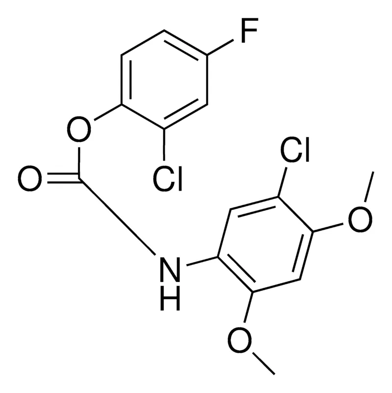 Sigma-Aldrich 2-CHLORO-4-FLUOROPHENYL N-(5-CHLORO-2,4-DIMETHOXYPHENYL)CARBAMATE，AldrichCPR