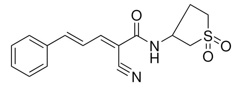 Sigma-Aldrich 2-CYANO-N-(1,1-DIOXIDOTETRAHYDRO-3-THIENYL)-5-PHENYL-2,4-PENTADIENAMIDE,AldrichCPR