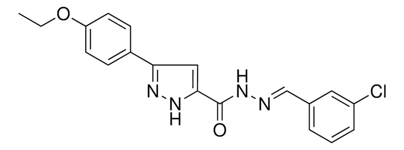Sigma-Aldrich 5-(4-ETHOXY-PH)-2H-PYRAZOLE-3-CARBOXYLIC ACID (3-CHLORO-BENZYLIDENE)-HYDRAZIDE,AldrichCPR