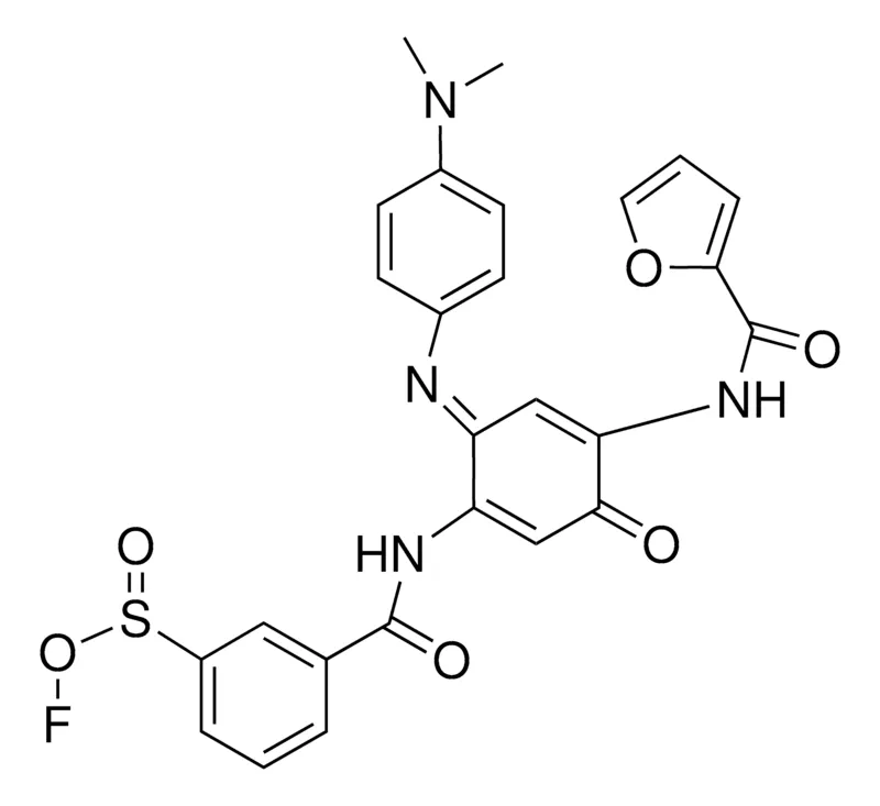 Sigma-Aldrich DIMETHYLAMINOPHENYLIMINO-FLUOROSULFONYLBENZAMIDO-FURAMIDO-25-CYCLOHEXADIEN-1-ONE,AldrichCPR