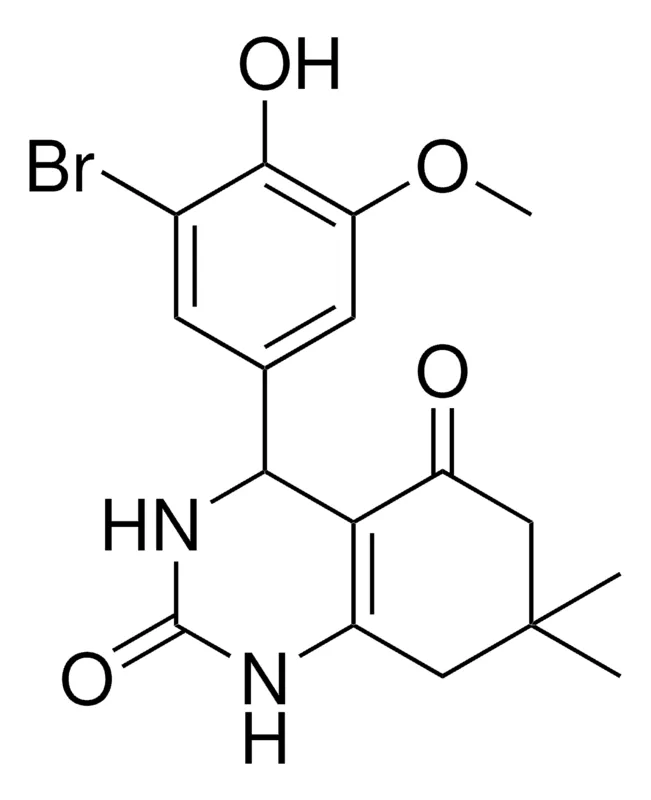 Sigma-Aldrich 4-(3-BR-4-HO-5-MEO-PH)-7,7-DI-ME-4,6,7,8-TETRAHYDRO-2,5(1H,3H)-QUINAZOLINEDIONE,AldrichCPR