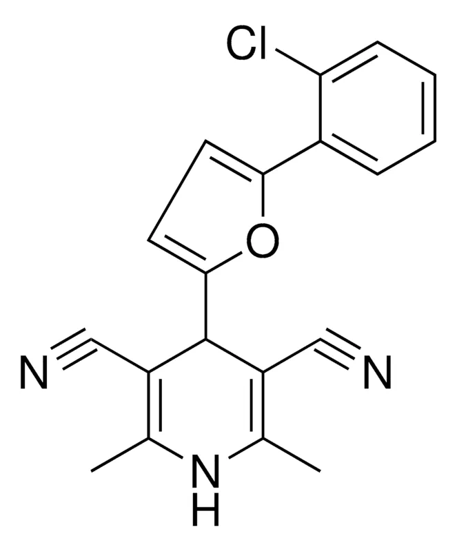Sigma-Aldrich 4-(5-(2-CL-PH)-FURAN-2-YL)-2,6-DIMETHYL-1,4-DIHYDRO-PYRIDINE-3,5-DICARBONITRILE,AldrichCPR
