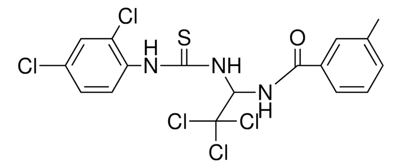 Sigma-Aldrich 3-ME-N-(2,2,2-TRICHLORO-1-(3-(2,4-DICHLORO-PHENYL)-THIOUREIDO)-ETHYL)-BENZAMIDE,AldrichCPR