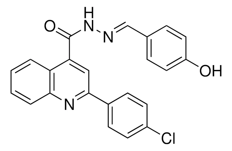 Sigma-Aldrich 2-(4-CL-PHENYL)-QUINOLINE-4-CARBOXYLIC ACID (4-HYDROXY-BENZYLIDENE)-HYDRAZIDE,AldrichCPR