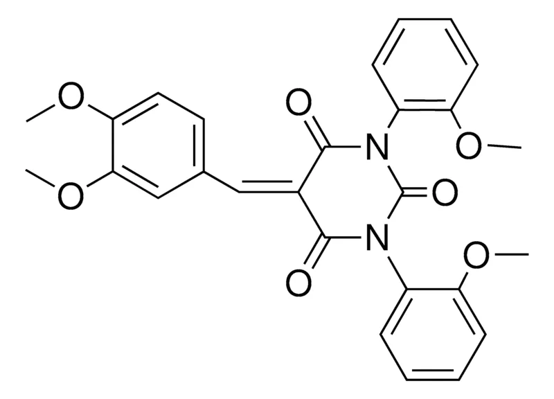Sigma-Aldrich 5-(3,4-DIMETHOXY-BENZYLIDENE)-1,3-BIS-(2-METHOXY-PHENYL)-PYRIMIDINE-2,4,6-TRIONE,AldrichCPR