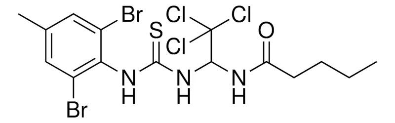Sigma-Aldrich PENTANOIC ACID (2,2,2-TRICHLORO-1-(3-(2,6-DIBROMO-4-ME-PH)-THIOUREIDO)-ET)-AMIDE,AldrichCPR