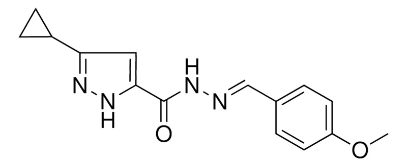 Sigma-Aldrich 5-CYCLOPROPYL-2H-PYRAZOLE-3-CARBOXYLIC ACID (4-METHOXY-BENZYLIDENE)-HYDRAZIDE,AldrichCPR