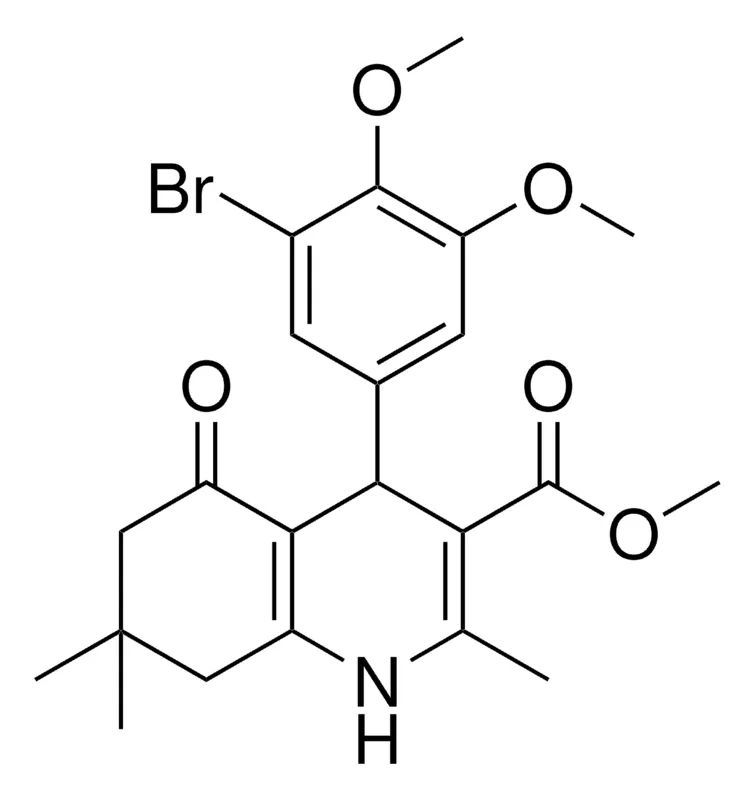 Sigma-Aldrich METHYL 4-(3-BROMO-4,5-DIMETHOXYPHENYL)-2,7,7-TRIMETHYL-5-OXO-1,4,5,6,7,8-HEXAHYDRO-3-QUINOLINECARBOXYLATE,AldrichCPR
