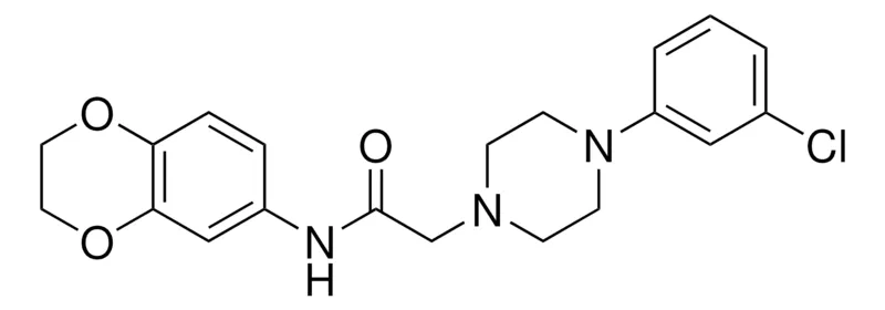 Sigma-Aldrich 2-(4-(3-CL-PH)-PIPERAZIN-1-YL)-N-(2,3-DIHYDRO-BENZO(1,4)DIOXIN-6-YL)-ACETAMIDE,AldrichCPR