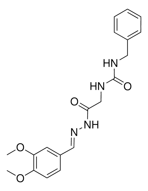 Sigma-Aldrich 2-(3-BENZYLUREIDO)ACETIC (3,4-DIMETHOXYBENZYLIDENE)HYDRAZIDE,AldrichCPR