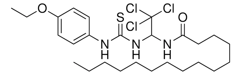 Sigma-Aldrich PENTADECANOIC ACID (2,2,2-TRICHLORO-1-(3-(4-ETHOXY-PH)-THIOUREIDO)-ETHYL)-AMIDE,AldrichCPR