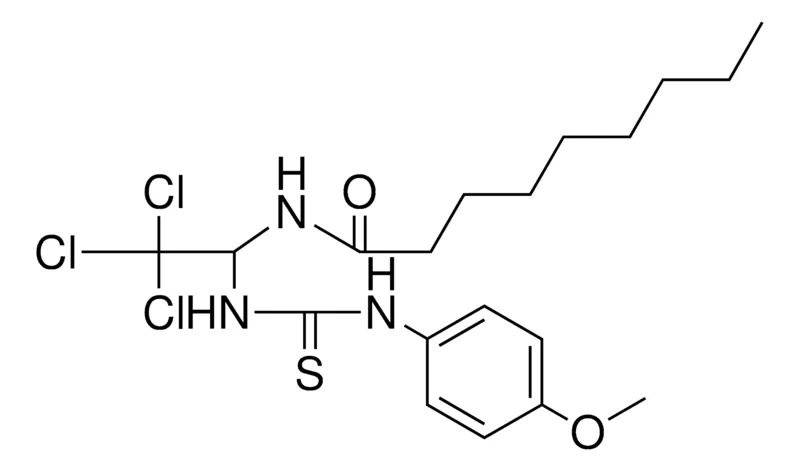 Sigma-Aldrich NONANOIC ACID (2,2,2-TRICHLORO-1-(3-(4-METHOXY-PHENYL)-THIOUREIDO)-ETHYL)-AMIDE,AldrichCPR