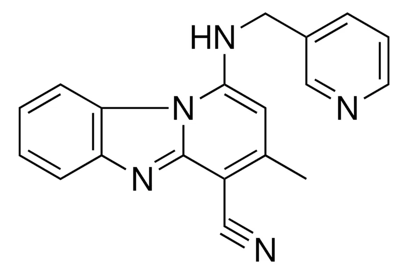 Sigma-Aldrich 3-ME-1((PYRIDIN-3-YLMETHYL)AMINO)BENZO(4,5)IMIDAZO(1,2-A)PYRIDINE-4-CARBONITRILE,AldrichCPR