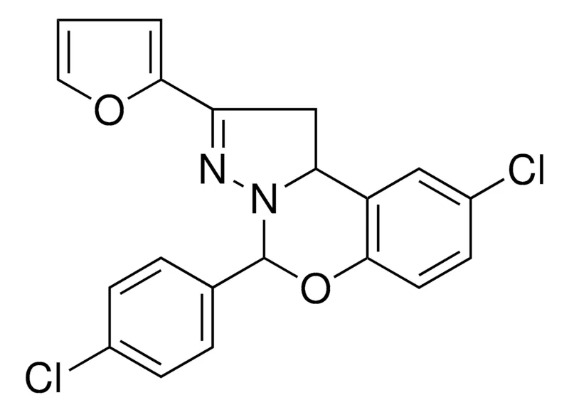 Sigma-Aldrich 8-CL-4-(4-CL-PH)-2-FURAN-2-YL-1,9B-2H-5-OXA-3,3A-DIAZA-CYCLOPENTA(A)NAPHTHALENE,AldrichCPR