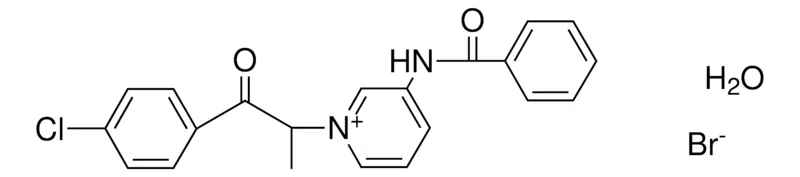Sigma-Aldrich 3-BENZOYLAMINO-1-(2-(4-CHLORO-PH)-1-ME-2-OXO-ETHYL)-PYRIDINIUM, BROMIDE HYDRATE,AldrichCPR