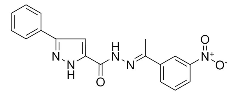 Sigma-Aldrich 5-PHENYL-2H-PYRAZOLE-3-CARBOXYLIC ACID (1-(3-NITRO-PHENYL)-ETHYLIDENE)-HYDRAZIDE,AldrichCPR