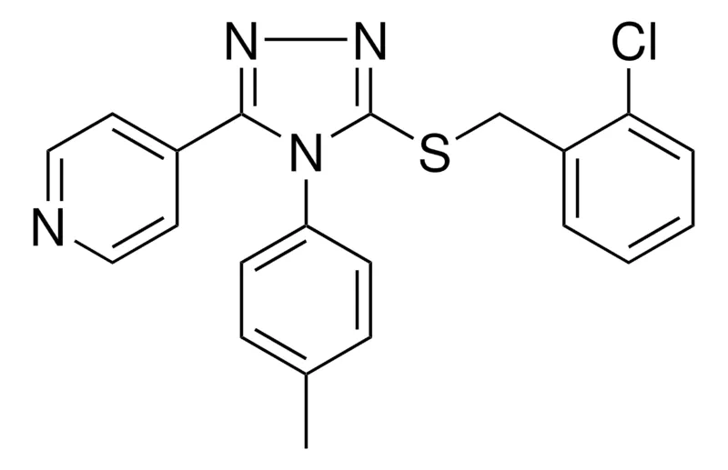 Sigma-Aldrich 4-(5-((2-CL-BENZYL)SULFANYL)-4-(4-METHYLPHENYL)-4H-1,2,4-TRIAZOL-3-YL)PYRIDINE,AldrichCPR