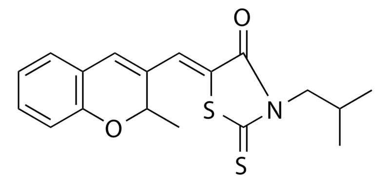 Sigma-Aldrich 3-ISOBUTYL-5-((2-ME-2H-CHROMEN-3-YL)METHYLENE)-2-THIOXO-1,3-THIAZOLIDIN-4-ONE,AldrichCPR