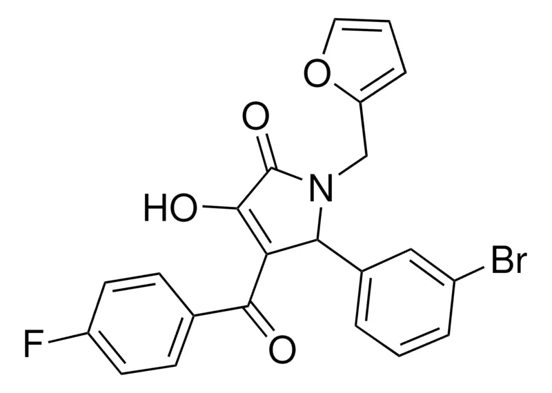 Sigma-Aldrich 5-(3-BROMOPHENYL)-4-(4-FLUOROBENZOYL)-1-(2-FURYLMETHYL)-3-HYDROXY-1,5-DIHYDRO-2H-PYRROL-2-ONE,AldrichCPR