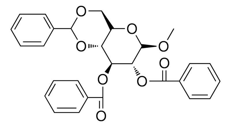 Sigma-Aldrich 4,6-O-BENZYLIDENE-2,3-DI-O-BENZOYL-1-O-METHYL-BETA-D-GLUCOSIDE,AldrichCPR
