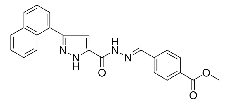 Sigma-Aldrich METHYL 4-[(E)-({[3-(1-NAPHTHYL)-1H-PYRAZOL-5-YL]CARBONYL}HYDRAZONO)METHYL]BENZOATE，AldrichCPR