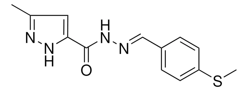 Sigma-Aldrich 5-METHYL-2H-PYRAZOLE-3-CARBOXYLIC ACID (4-METHYLSULFANYL-BENZYLIDENE)-HYDRAZIDE,AldrichCPR