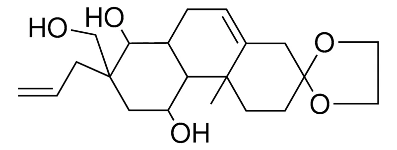 Sigma-Aldrich 7'ALLYL-DECAHYDRO-(HYDROXYMETHYL)-METHYLSPIRO(DIOXOLANE22'(1'H)PHENANTHRENE)DIOL,AldrichCPR