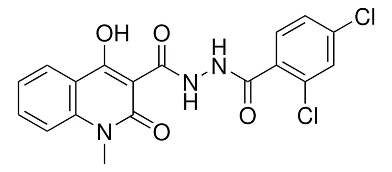 Sigma-Aldrich 2,4-DICHLORO-BENZOIC ACID N'-(4-HO-1-ME-2-OXO-2H-QUINOLINE-3-CARBONYL)-HYDRAZIDE,AldrichCPR