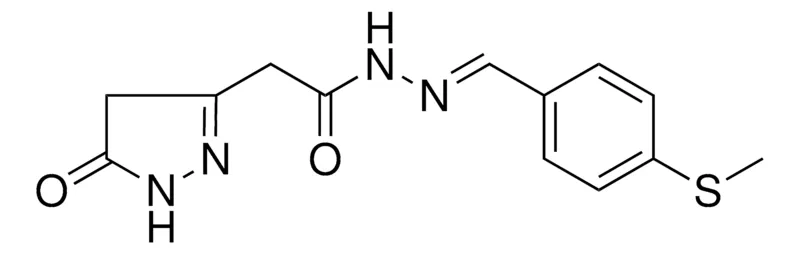 Sigma-Aldrich N'-(4-(METHYLTHIO)BENZYLIDENE)2(5-OXO-4,5-DIHYDRO-1H-PYRAZOL-3-YL)ACETOHYDRAZIDE，AldrichCPR