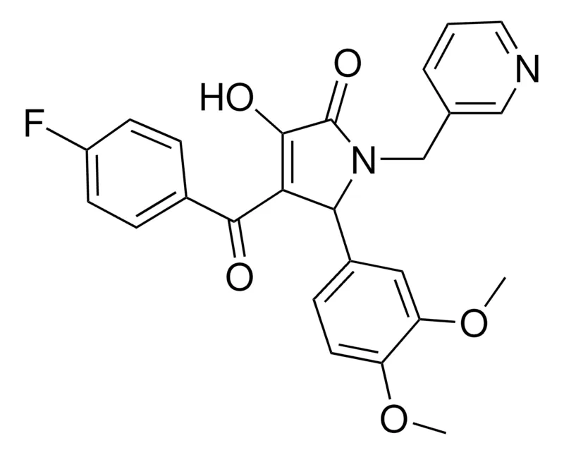 Sigma-Aldrich 5-(3,4-DIMETHOXYPHENYL)-4-(4-FLUOROBENZOYL)-3-HYDROXY-1-(3-PYRIDINYLMETHYL)-1,5-DIHYDRO-2H-PYRROL-2-ONE,AldrichCPR