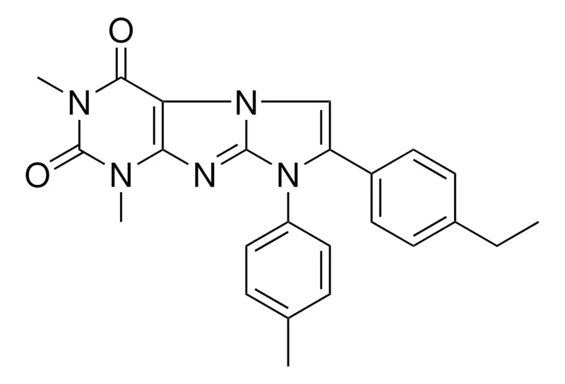 Sigma-Aldrich 7-(4-ET-PH)-1,3-DIMETHYL-8-(4-ME-PH)-1H-IMIDAZO(2,1-F)PURINE-2,4(3H,8H)-DIONE，AldrichCPR