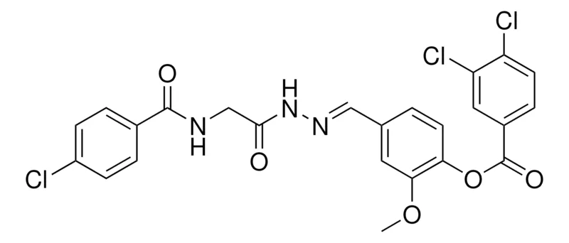 Sigma-Aldrich 4-(2-(((4-CHLOROBENZOYL)AMINO)AC)CARBOHYDRAZONOYL)-2-MEO-PH 3,4-DICHLOROBENZOATE,AldrichCPR