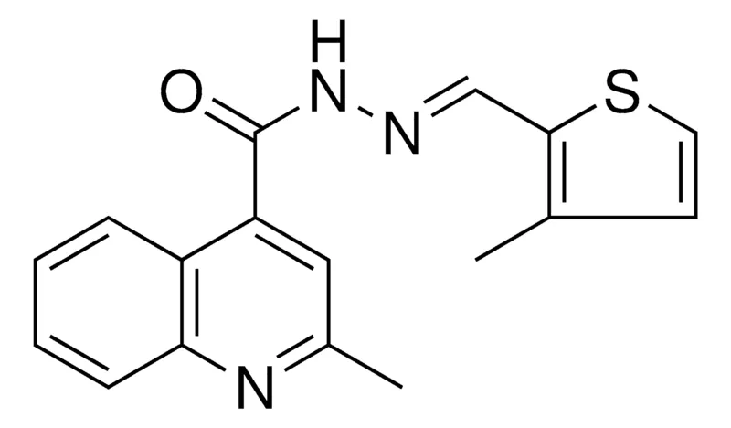Sigma-Aldrich 2-METHYL-QUINOLINE-4-CARBOXYLIC ACID (3-METHYL-THIOPHEN-2-YLMETHYLENE)-HYDRAZIDE,AldrichCPR