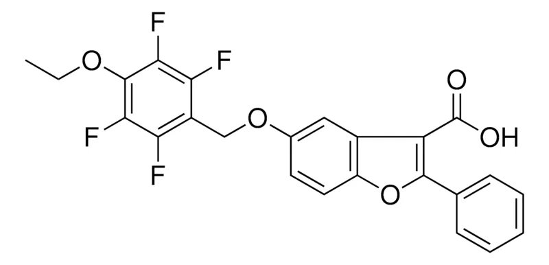 Sigma-Aldrich 5-(4-ETHOXY-2,3,5,6-TETRAFLUORO-BENZYLOXY)-2-PHENYL-BENZOFURAN-3-CARBOXYLIC ACID,AldrichCPR