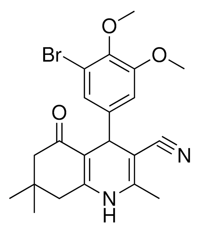 Sigma-Aldrich 4(3-BR-4,5-DI-MEO-PH)-2,7,7-TRI-ME-5-OXO-1,4,5,6,7,8-6H-QUINOLINE-3-CARBONITRILE，AldrichCPR