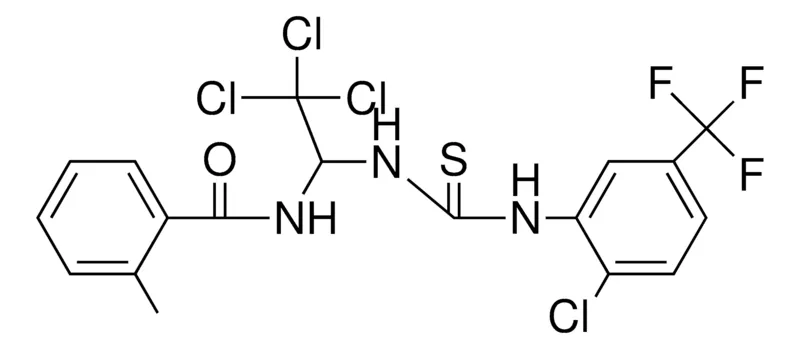 Sigma-Aldrich 2-ME-N-(2,2,2-TRICHLORO-1-(3-(2-CL-5-TRIFLUORO-ME-PH)-THIOUREIDO)-ET)-BENZAMIDE,AldrichCPR
