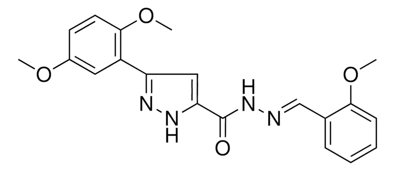 Sigma-Aldrich 5-(2,5-DIMETHOXY-PH)-2H-PYRAZOLE-3-CARBOXYLIC ACID (2-MEO-BENZYLIDENE)-HYDRAZIDE,AldrichCPR